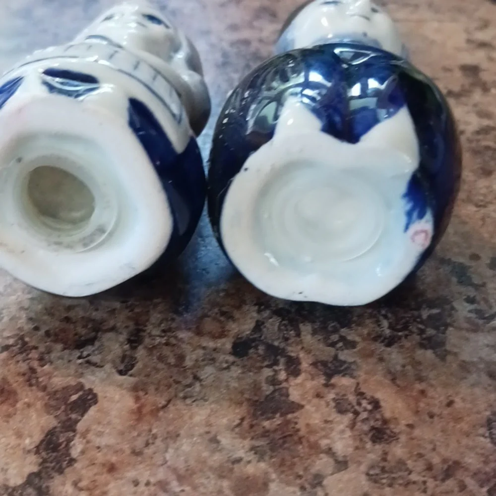 VINTAGE Danish Girl & Boy Salt & Pepper Shakers Set
